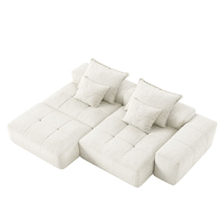 Modern Oversized Diy Combination Modular Sectional Sofa With Pillows