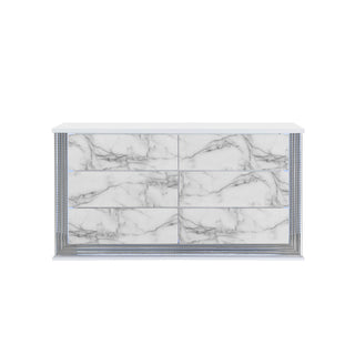 Moon - Dresser With LED Lighting - Marble