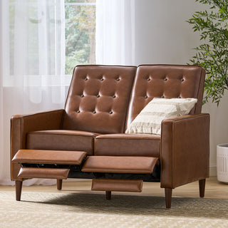 Manville - Contemporary Tufted Loveseat Pushback Recliner