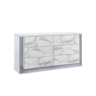 Moon - Dresser With LED Lighting - Marble