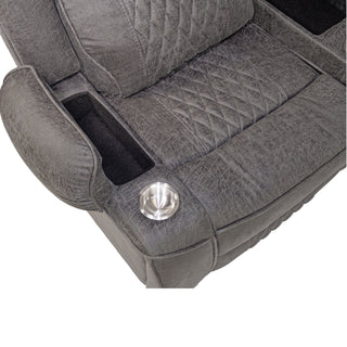 Power Motion Reclining Sectional Set With Console