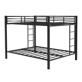 Bunk Bed For Kids, Convertible Frame With Ladders & Guardrail