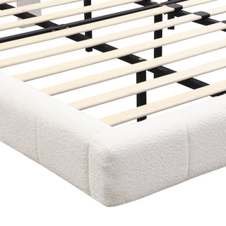 Floating Bed With Light, Soft Touch Surface
