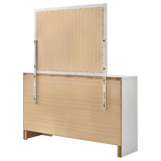 7 Drawer Dresser With Mirror - White