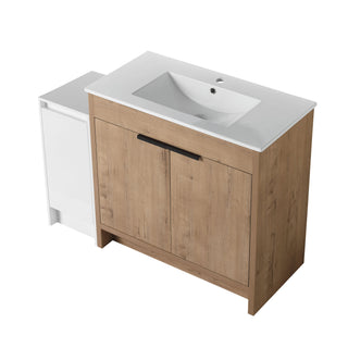 Freestanding Bathroom Vanity With Sink And Storage Cabinets, Soft Closing Doors