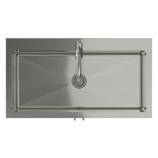 Reed - Deluxe Laundry Cabinet With Pull-Out Faucet And Stainless Steel Sink