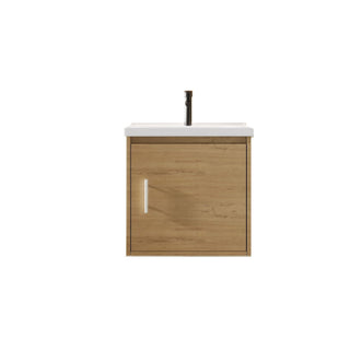 Floating Bathroom Vanity Combo, Wall Mounted Cabinet With Sink & Soft Close Doors For Small Bathrooms