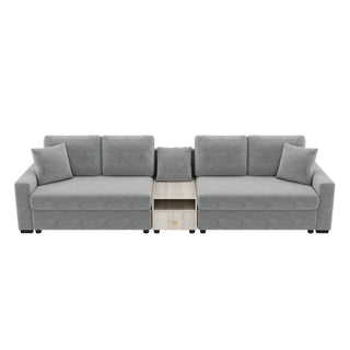 Modular Sofa Couch With Storage Armrest And Center Console