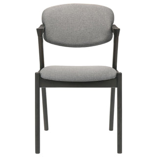Modern Dining Chair And Zigzag Arm Design (Set of 2)