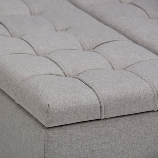 Harrison - Upholstered Coffee Table Storage Ottoman