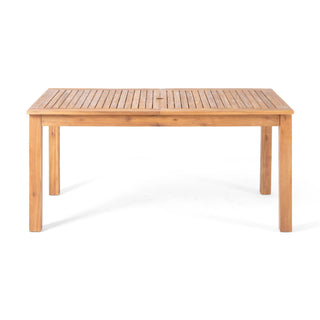 Outdoor Expandable Dining Table With Square Legs
