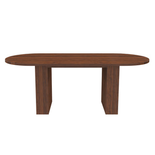Modern Farmhouse Oval Dining Table With Slim Base