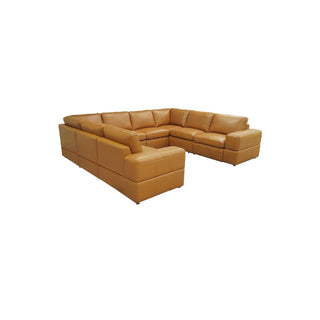 Modern Sectional Sofa With Large Square Arms