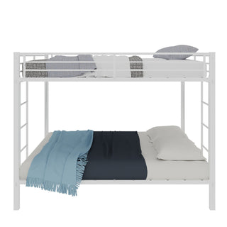 Bunk Bed For Kids, Convertible Frame With Ladders & Guardrail