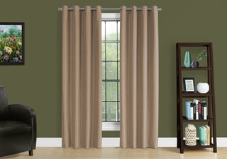 2 Pieces Set, Curtain Panel, Room Darkening, Grommet, Contemporary & Modern
