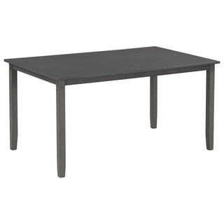 6 Piece Rectangular Dining Table Set With 4 Chairs And Bench