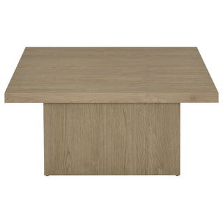 Eldridge - Coffee Table Set With Chunky Square Tops