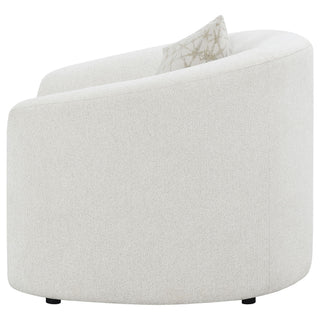 Rory - Sloped Arms Chair With Pillow - White