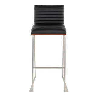 Mason Mara - Contemporary Fixed Height Barstool (Set of 2)