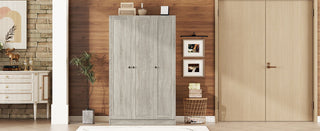 3 Door Shutter Wardrobe With Shelves