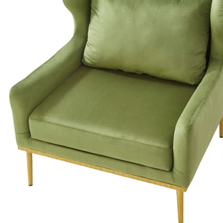 Elegant Curved Armrest Accent Armchair