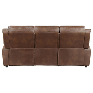 Worthington - Padded Arm Sofa - Dark Brown