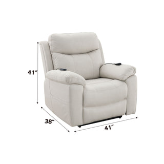 Chriki - Polished Power Motion Recliner With Lift Heating Massage Chair