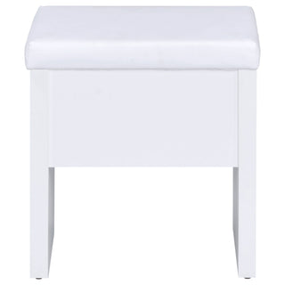 Walsh - Makeup Vanity Table With Mirror And Stool - White