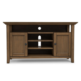 Amherst - TV Media Stand - Rustic Natural Aged Brown