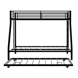 Bunk Bed For Kids, Convertible Frame With Ladders & Guardrail
