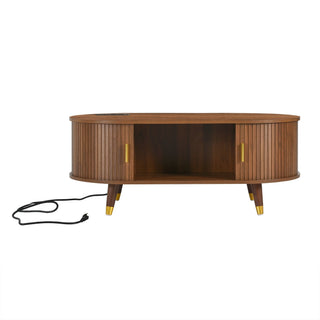 TV Stand & Coffee Table Set With Charging Station