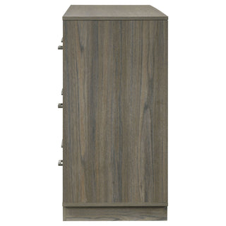 Edmondson - 9 Drawer Dresser With Hidden Jewelry Tray - Natural / Gray