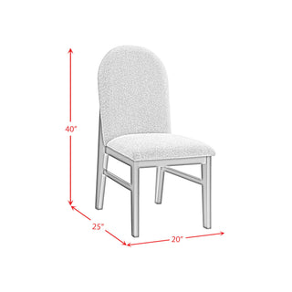 Portland - Round Back Side Chair (Set of 2) - Gray