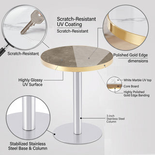 Elegant Modern Round Bistro Table