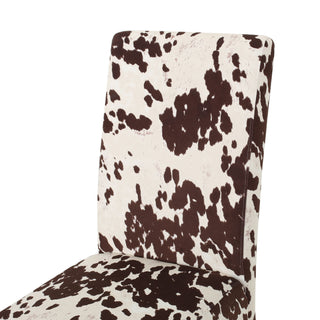 Contemporary Dining Chair With Rubberwood Legs (Set of 2)
