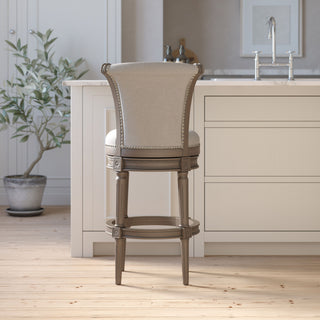 Swivel Barstool With High-Back