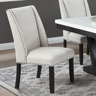 Dining Set With Upholstered Wing Back Chairs