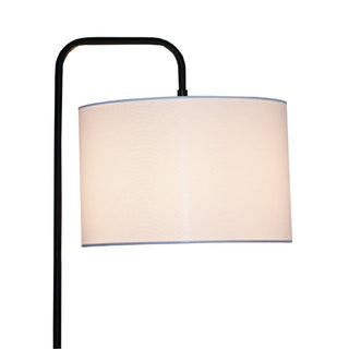 Lior - Arc Floor Lamp With Cylinder Shade - Black