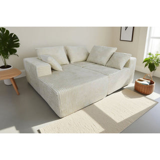 Corner Combination Sofa Sectional Couch With Soft Fabric