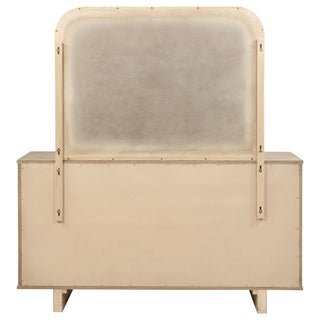 Kimpton - 9 Drawer Dresser With Mirror - Beige