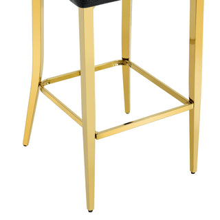 Bar Chairs With Crystal Clasp Design (Set of 2)