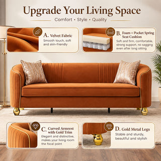 3 Seater Classic Sofa, Living Room Furniture