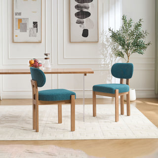 Dining Chairs With Ergonomic Backrest And Adjustable Feet (Set of 2)