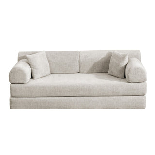 Convertible Sleeper Sofa Bed, Folding Mattress Couch - Light Camel