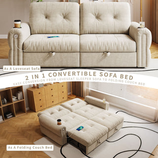 Cloud Like Convertible Sofa Bed With For Living Room