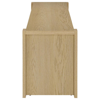 Susac - 3 Piece Entertainment Center With TV Stand And Media Towers - Light Oak