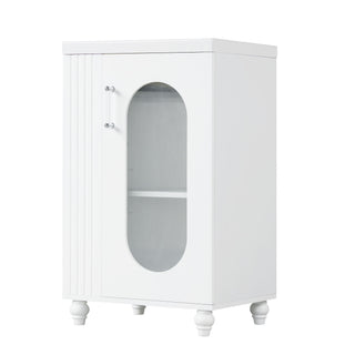 Modern Bathroom Vanity With Sink, Adjustable 2 Tier Shelf