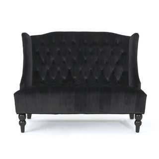 Nurturing - Upholstered Loveseat With Wing Back And Diamond Tufting