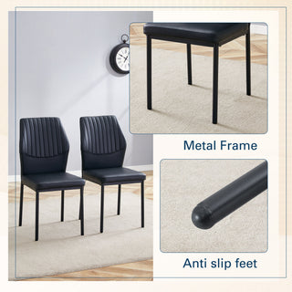 Ergonomic Simple Chair With Metal Leg