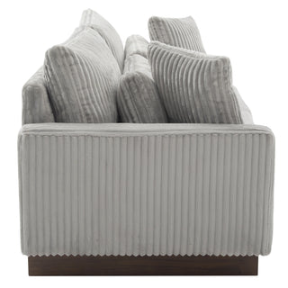 Modern Loveseat Sofa With 4 Pillows